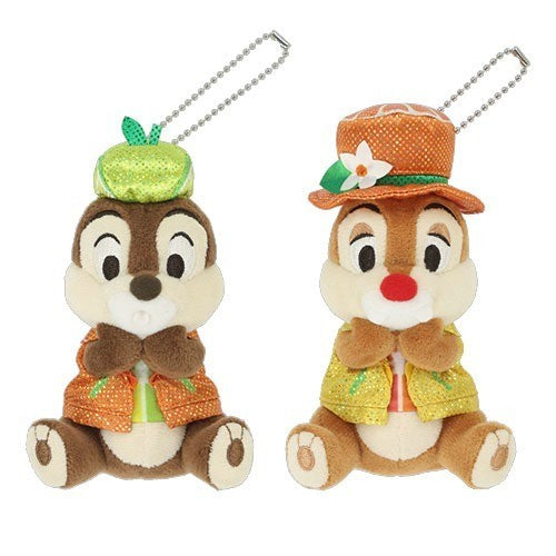 Japan Tokyo Disney Resort It's a sweet full time! Chip Dale Plush Toy Badge Set