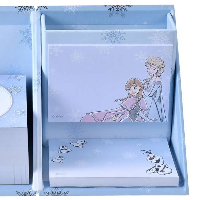 Japan Tokyo Disney Store Frozen Sticky Notes & Memo Pad with Pen Stand