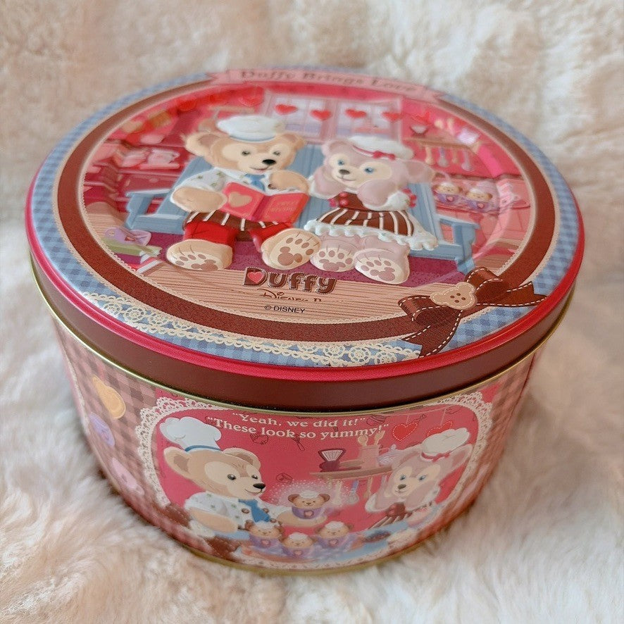 Japan Tokyo Disney Confectionery Tin Can Duffy and Friends Christmas
