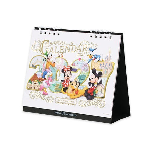 Japan Tokyo Disney Resort Mickey Mouse and Friends Desk Calendar 2027
