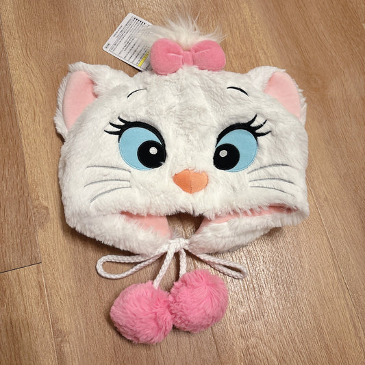 Japan Tokyo Disney Resort Ears Headband Marie limited Fun Cap Hat Fluffy