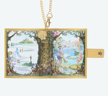 Japan Tokyo Disney Resort Fantasy Springs Pass Case Keychain Peter Pan Rapunzel