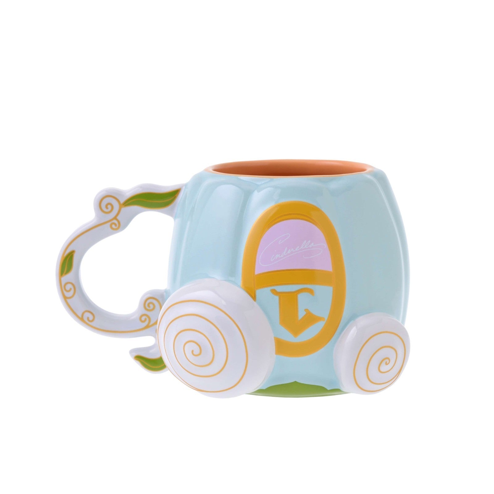 Japan Tokyo Disney Store Cinderella 3D Pumpkin Carriage with Signature Mug