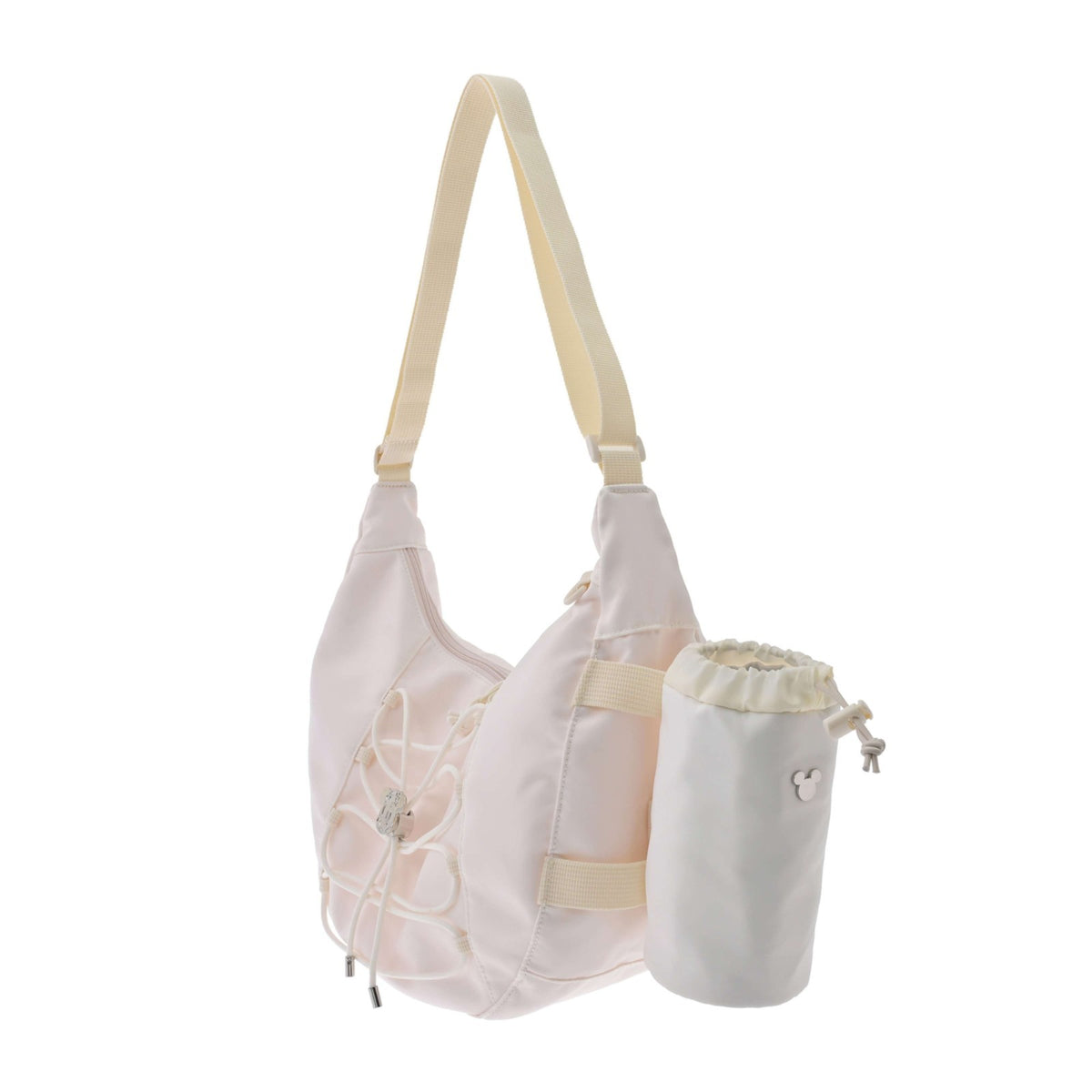 Japan Tokyo Disney Store Minnie Mouse Shoulder Bag with Bottle Cover Face Casual