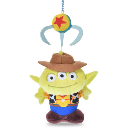 Japan Tokyo Disney Store Little Green Men Plush Keychain CRANEGAME Toy Story