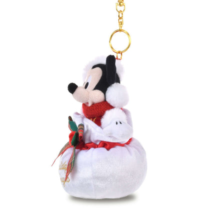 '+Japan Tokyo Disney Store Mickey Mouse Plush Toy Keychain Christmas