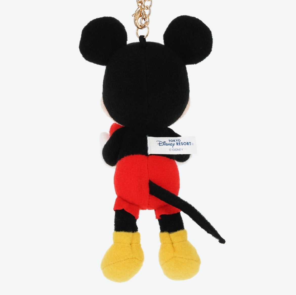 Japan Tokyo Disney Resort Mickey Minnie Plush Charm Keychain 2pieces with Magnet
