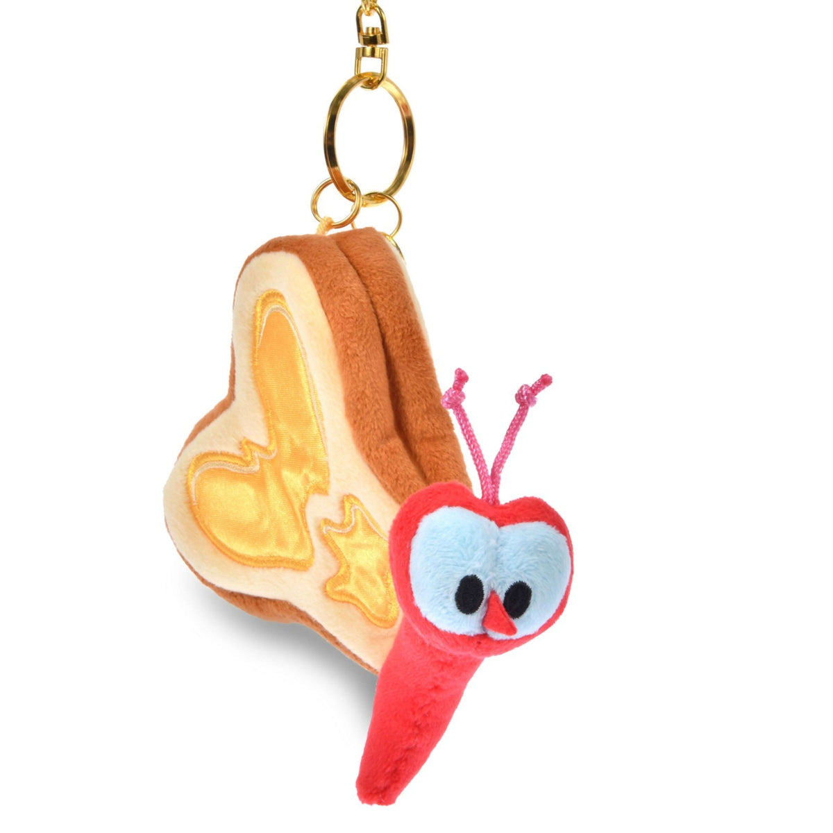 '+KeJapan Tokyo Disney Store Bread and Butterfly Plush Keychain Alice Wonderland