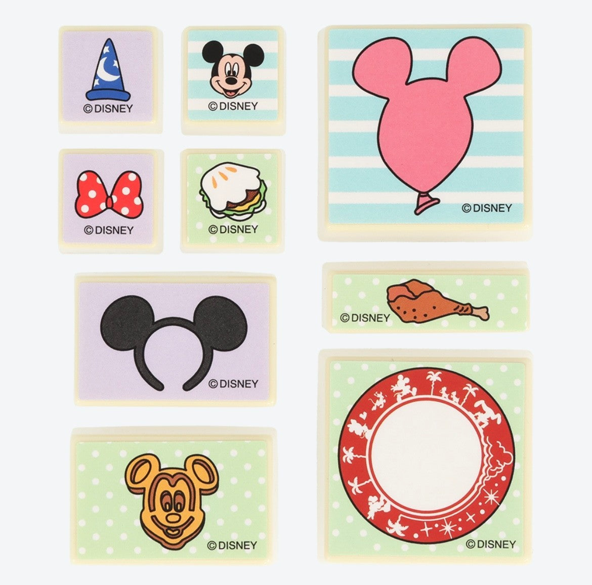 Japan Tokyo Disney Resort Stamps Cinderella Castle Mickey Minnie