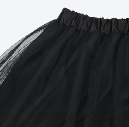 Japan Tokyo Disney Resort Mickey Mouse & Friends Black Tulle Skirt Free Limited