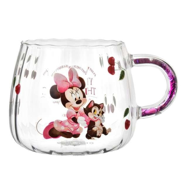 Japan Tokyo Disney Store Minnie Figaro Mug Heat-Resistant Watercolor Drinkware