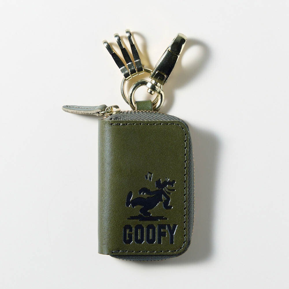 Japan Disney Fantasy Shop Bellemaison Goofy Tochigi Leather Cowhide Key Case