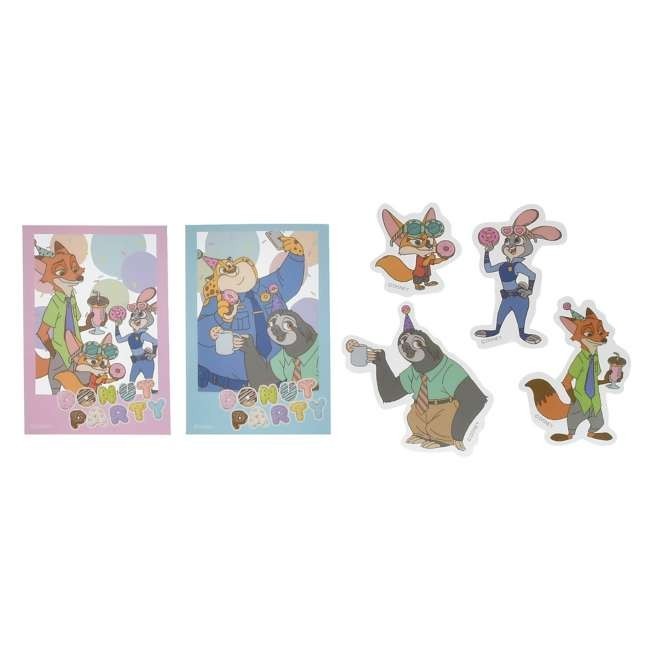 '+Japan Tokyo Disney Store Zootopia Stickers in Case 10th Anniversary Collection