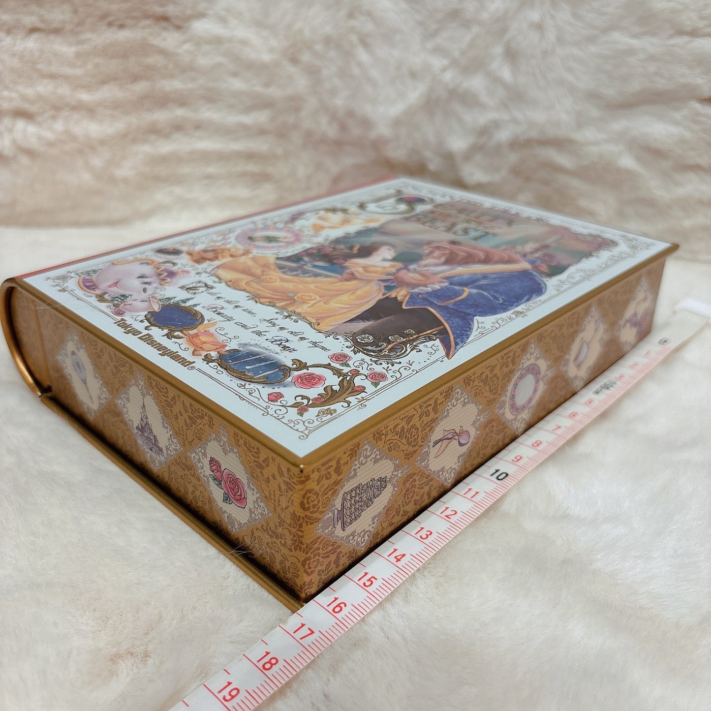 Japan Tokyo Disney Resort Beauty and the Beast Candy Can Book Rose