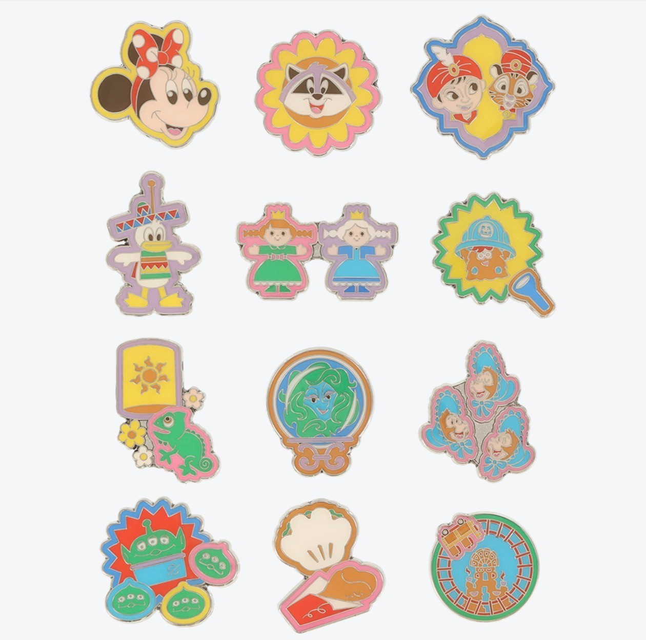 Japan Tokyo Disney Resort Pin Park Motif Collection Theme Lands Complete Box