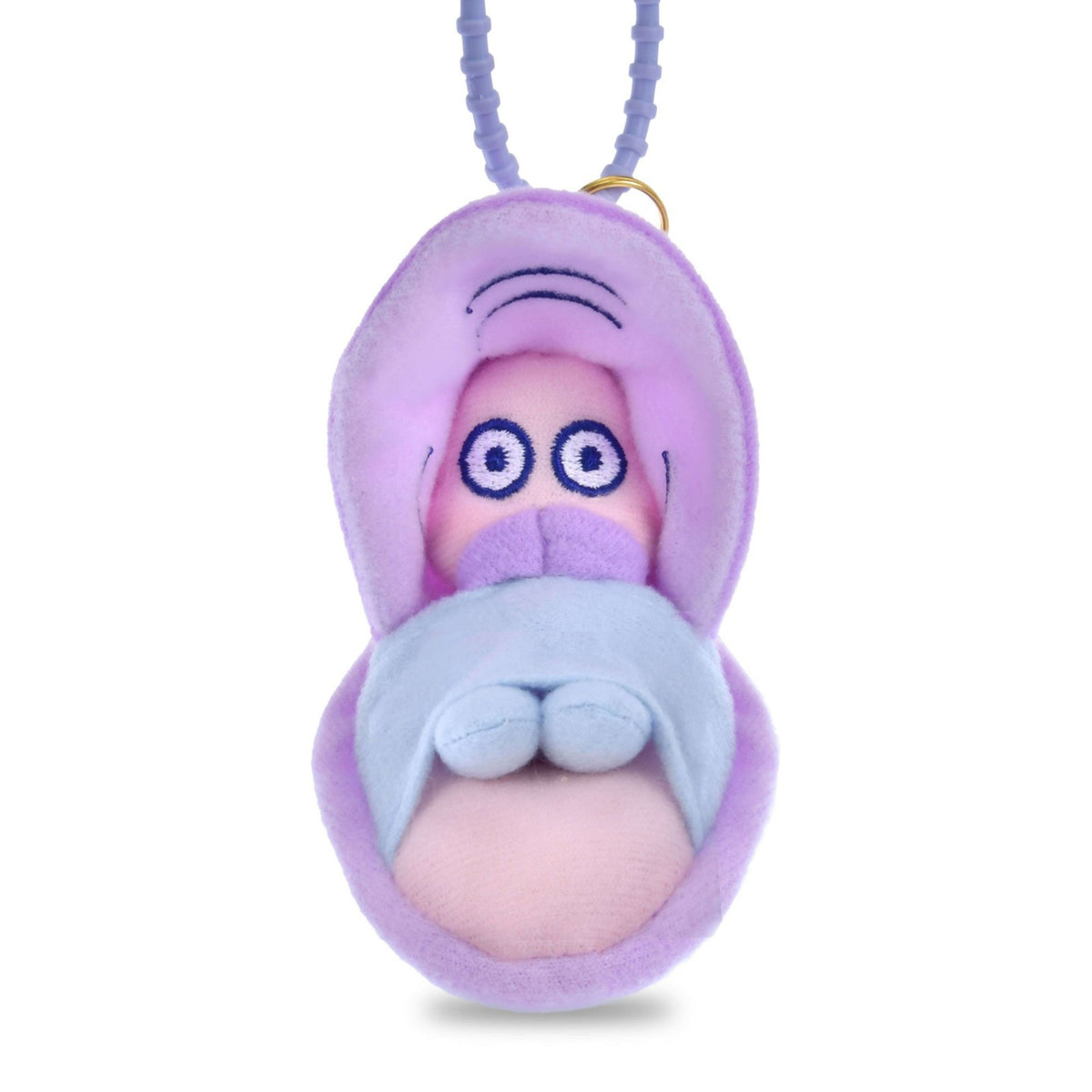 Japan Tokyo Disney Store Young Oyster  Plush Keychain Bright BABY OYSTERS Alice