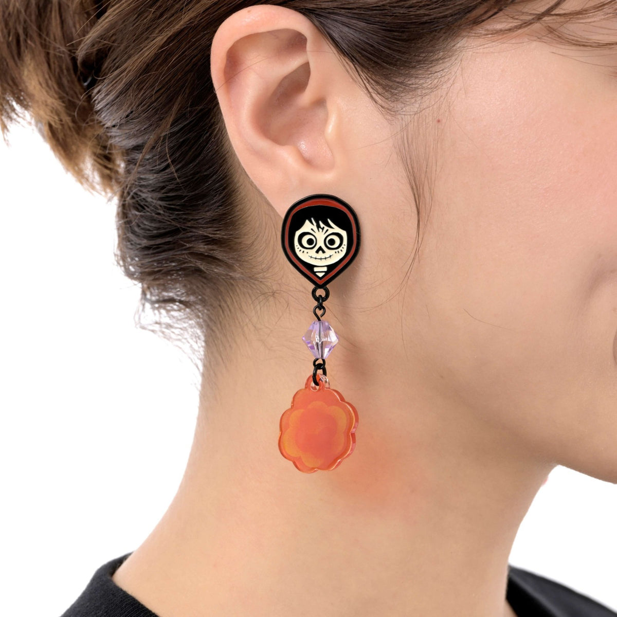 Japan Tokyo Disney Store Miguel & Hector Asymmetrical Swing Earrings Coco