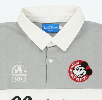 Japan Tokyo Disney Resort Mickey T-shirt Rugby shirt Retro