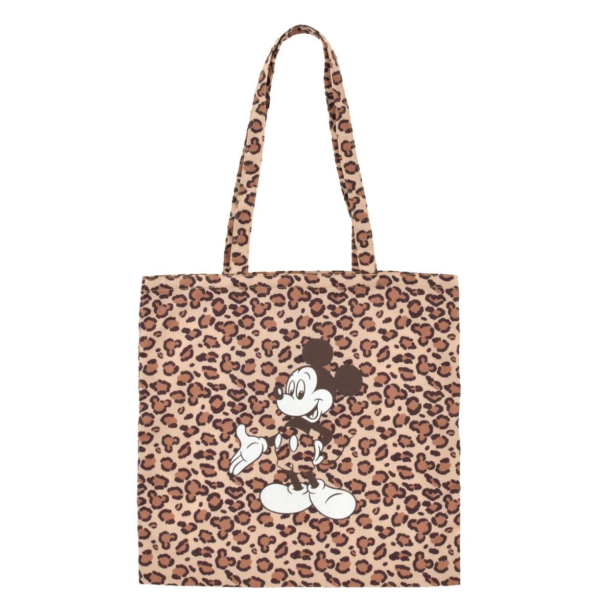 Japan Tokyo Disney Store Mickey Mouse Flat Leopard Tote Bag Collection