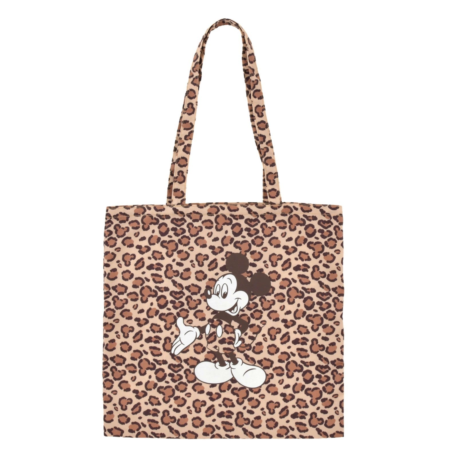 Japan Tokyo Disney Store Mickey Mouse Flat Leopard Tote Bag Collection