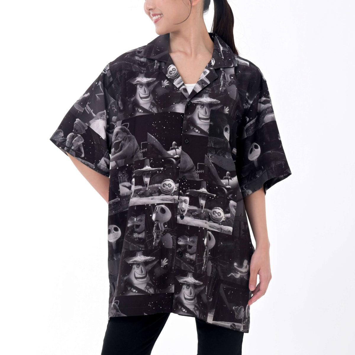 Japan Tokyo Disney Store Nightmare Before Christmas Short-Sleeve Shirt SUMMER