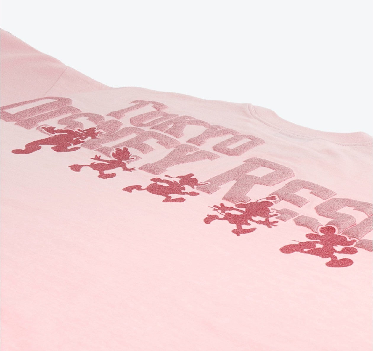 Japan Tokyo Disney Resort T-shirt Oversized Fit Unisex One Size Pink