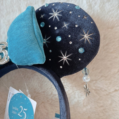 Japan Tokyo Disney Resort Sea 25th Sparkling Jubilee Headband Ears Cap Hat