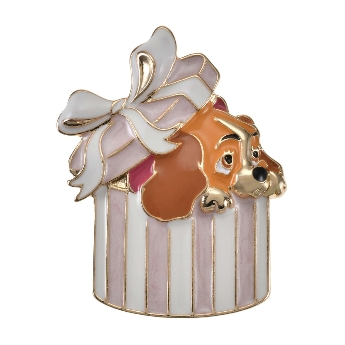 Japan Tokyo Disney Store Lady Brooch Gift Lady and the Tramp