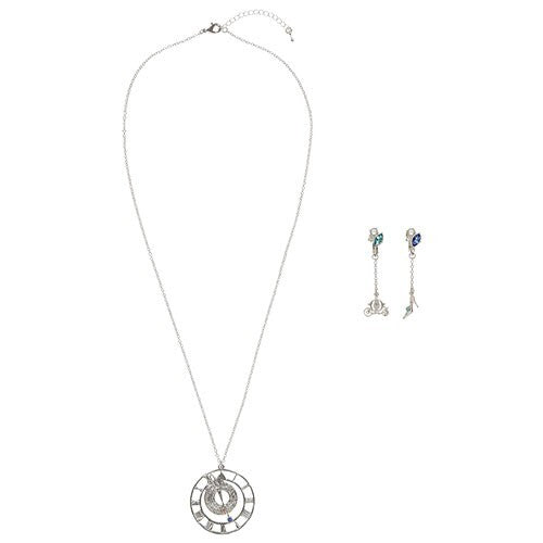 Japan Tokyo Disney Resort Necklace & Earrings Cinderella