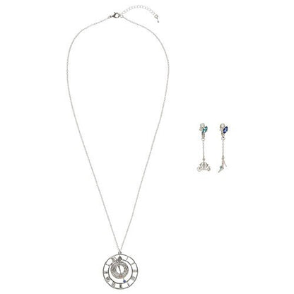 Japan Tokyo Disney Resort Necklace & Earrings Cinderella