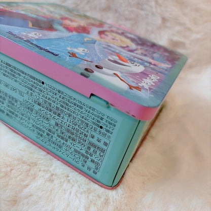Japan Tokyo Disney Biscuit Tin Can Frozen Ana Elsa Olaf Bag