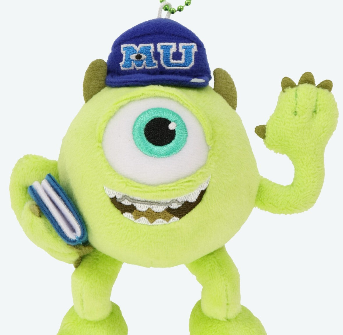 Japan Tokyo Disney Resort Monsters Inc. University Mike MU Plush Keychain