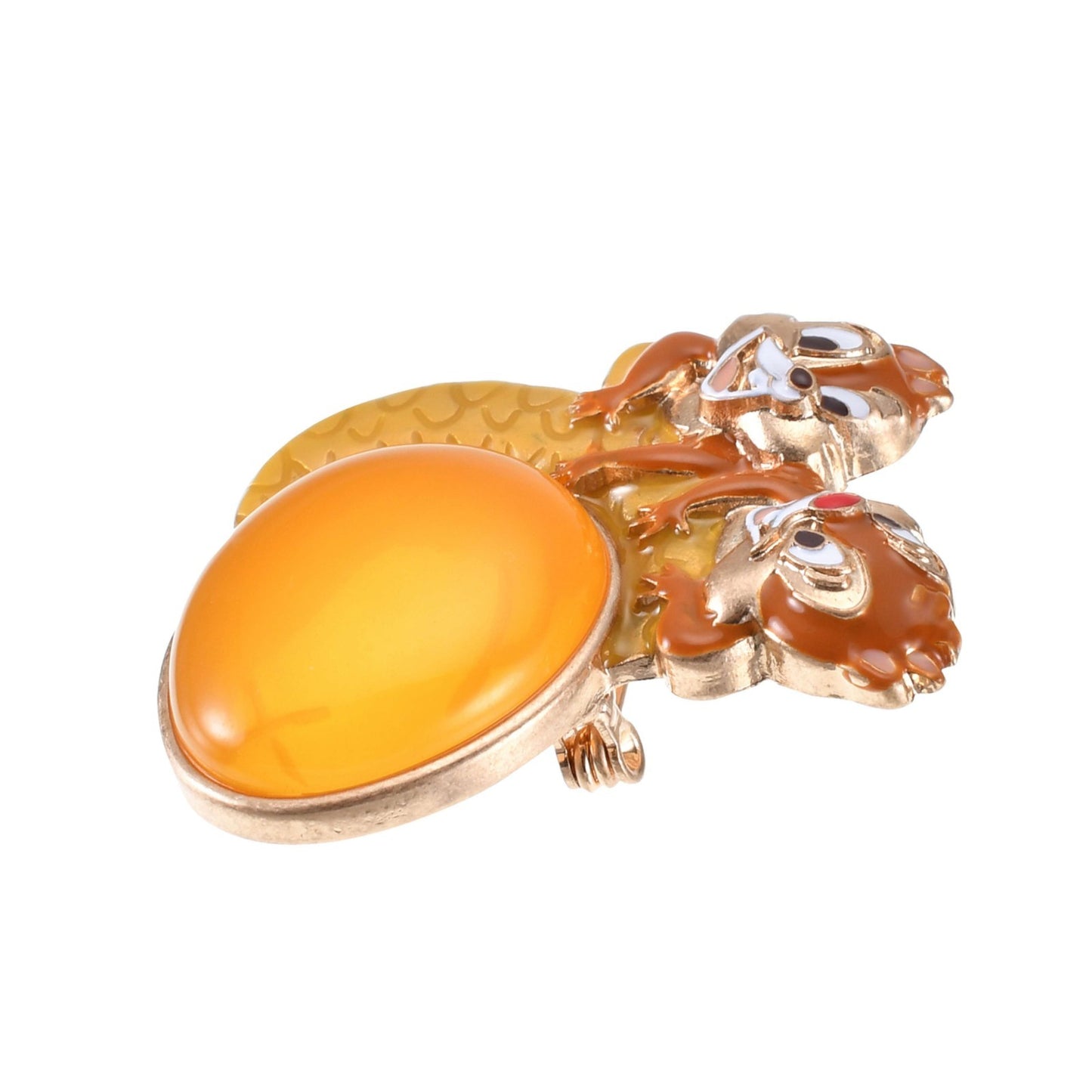 Japan Tokyo Disney Store Chip & Dale Brooch Acorn
