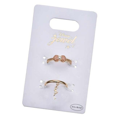 Japan Tokyo Disney Store Ariel Ring Set - Shell Ribbon Silhouette Swing