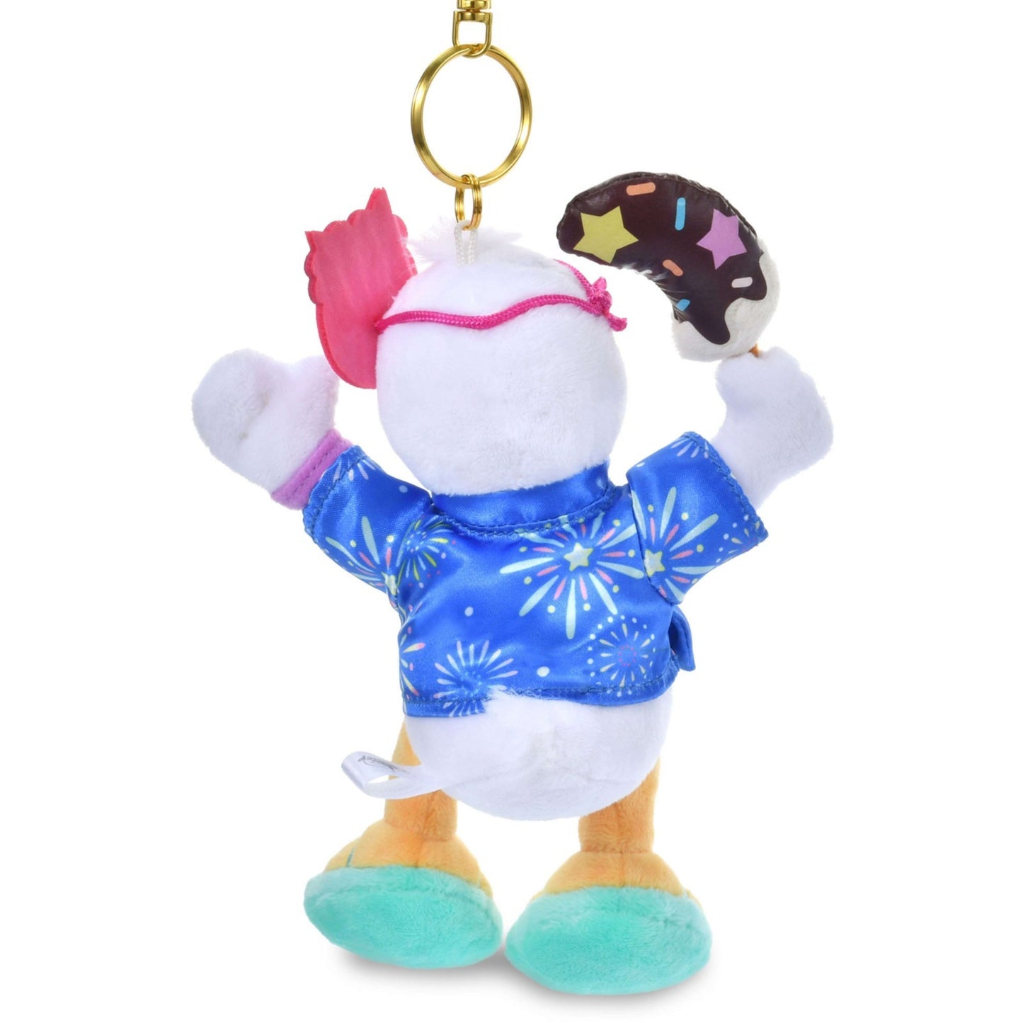 Japan Tokyo Disney Store Donald Duck Plush Toy Keychain MATSURI STYLE