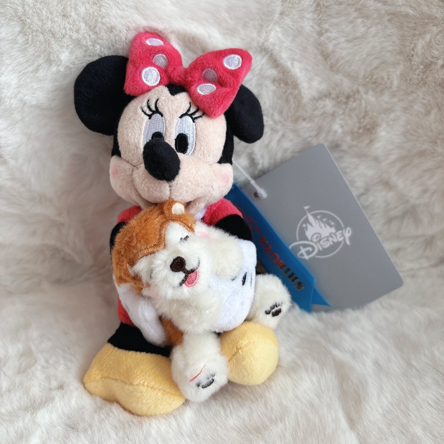 '+Japan Tokyo Disney Shibuya Store Limited Minnie Plush Keychain Dog Hachico