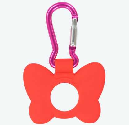 Japan Tokyo Disney Resort Carabina Drink Holder Keychain 2025 Minnie Ribbon
