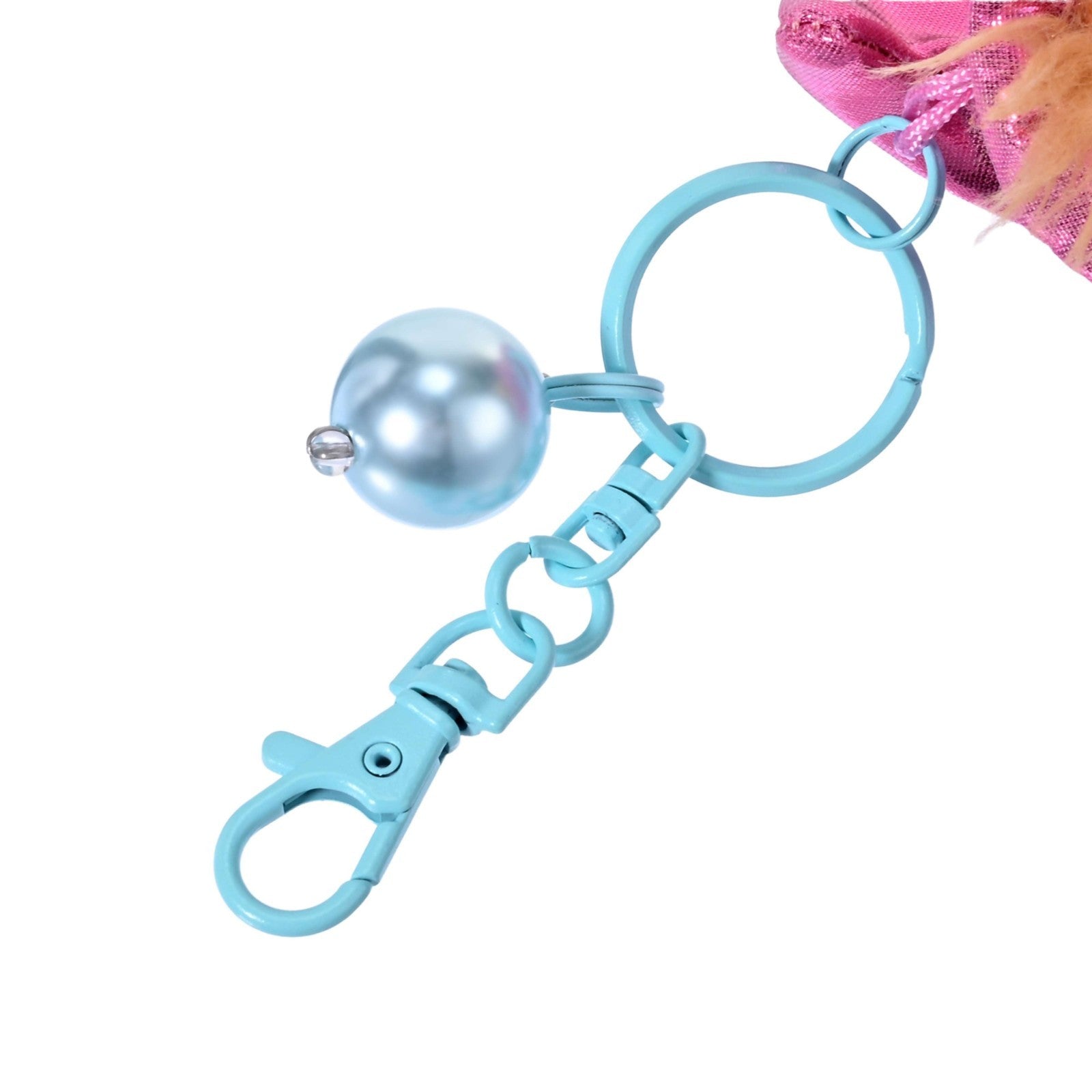 Japan Tokyo Disney Store Perla Plush Toy Keychain Blue Pearl Cinderella Friends