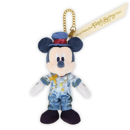 Japan Tokyo Disney Resort Mickey Mouse Plush Toy Badge Fantasy Springs
