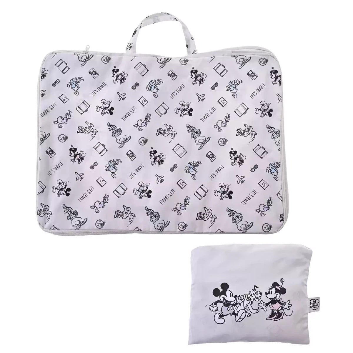 Japan Tokyo Disney Store Mickey Clothing Compression Storage Pouch L Travel