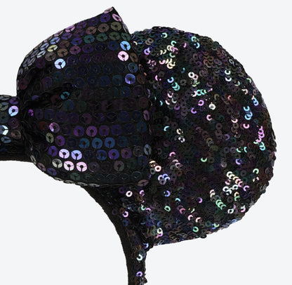 Japan Tokyo Disney Resort Store Ears HeadBand Hat Minnie sequins shine