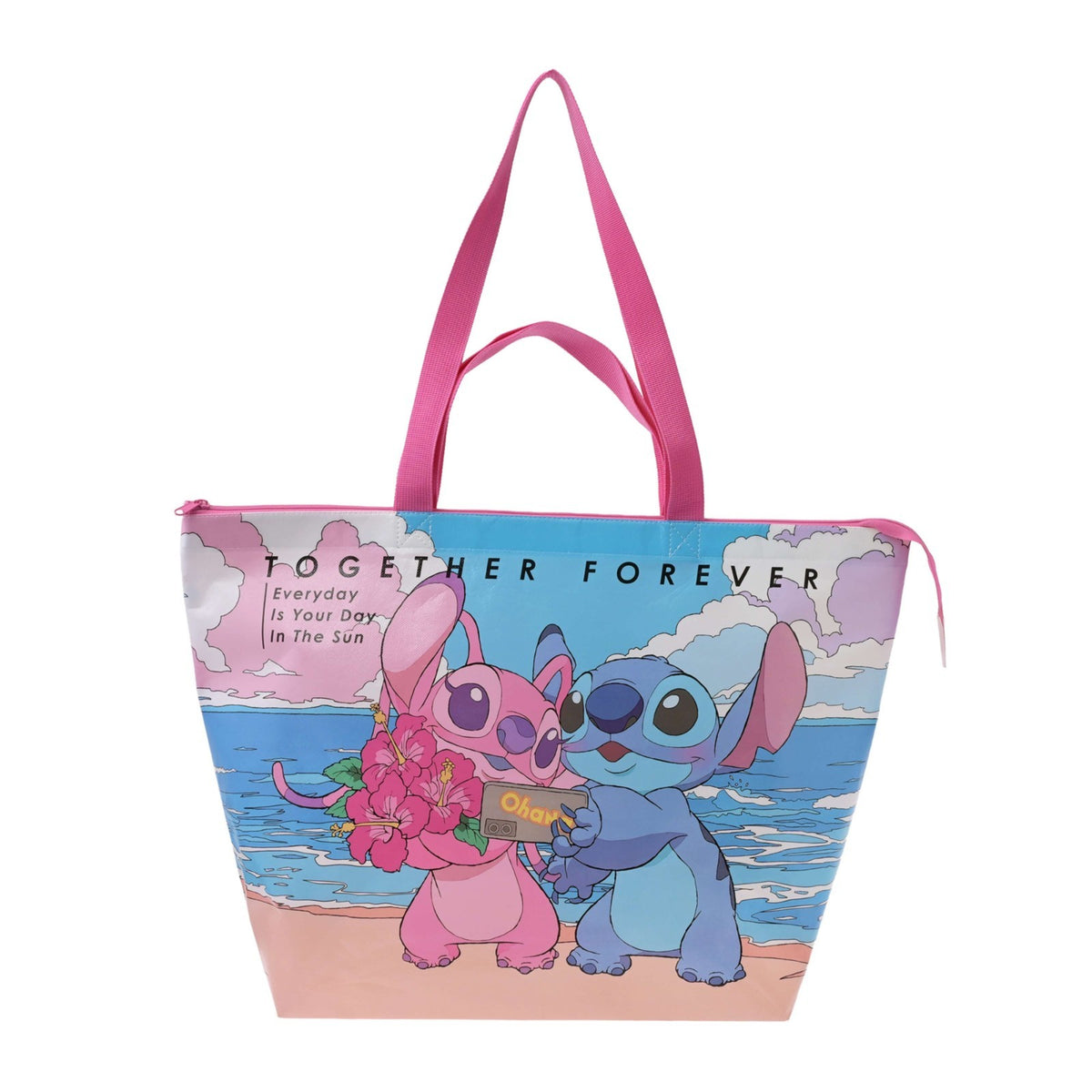 Japan Tokyo Disney Store Stitch & Angel Shopping Eco-Bag Size L