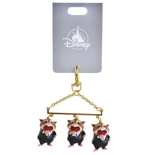 Japan Tokyo Disney Store Lemming Businessman Keychain ZOOTOPIA