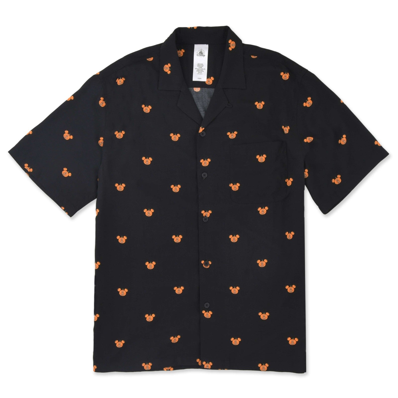 Japan Tokyo Disney Store Mickey Short-Sleeve Shirt Black Halloween 2026