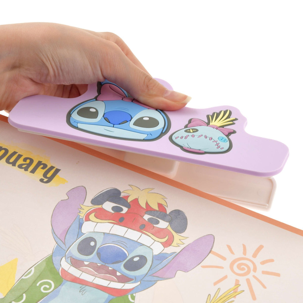 Japan Tokyo Disney Store Stitch Scrump Wall CALENDAR & ORGANIZER 2027 with Clip