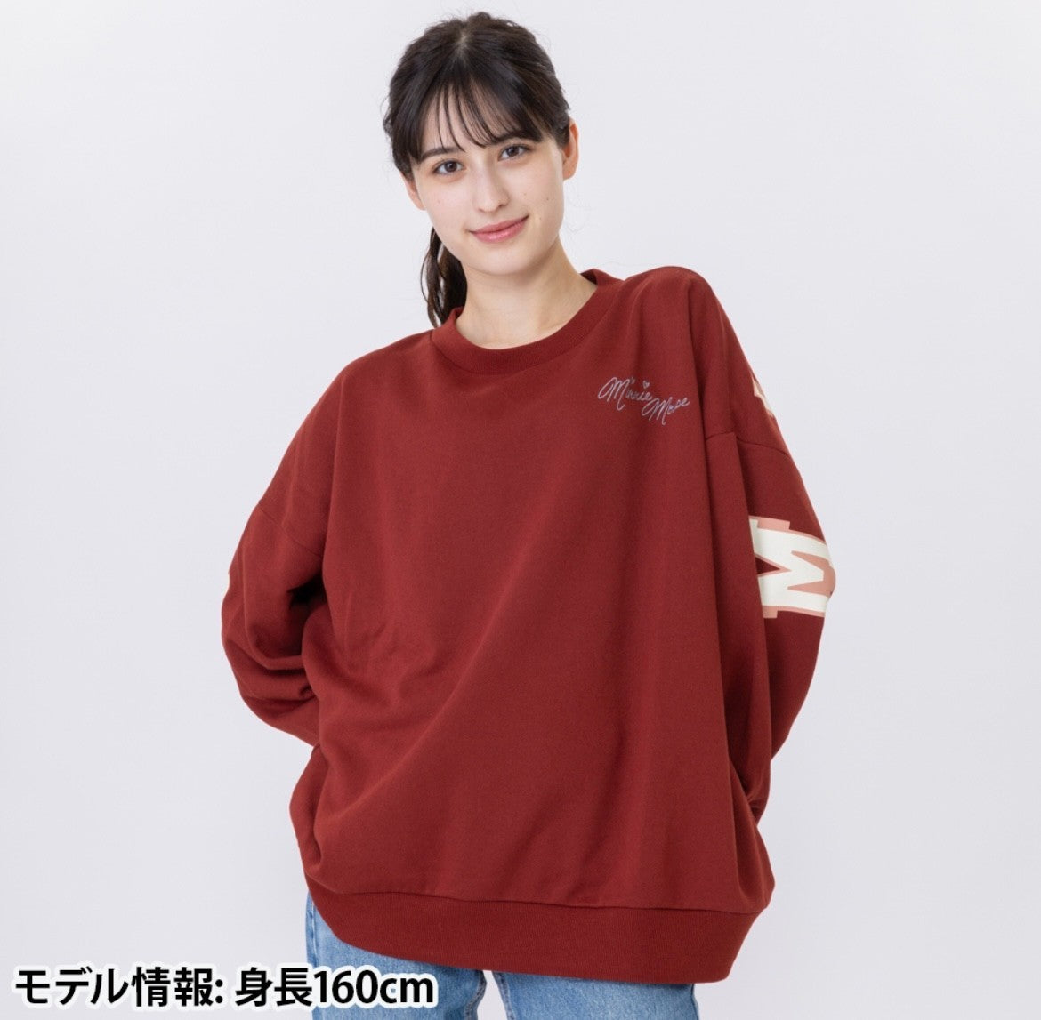 Japan Tokyo Disney Resort Minnie Mouse Sweatshirt Long sleeve 2025