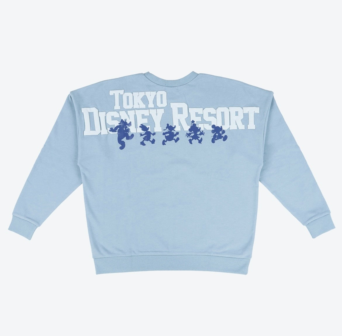 Japan Tokyo Disney Resort Mickey Mouse and Friends Sweatshirt Blue Long sleeve