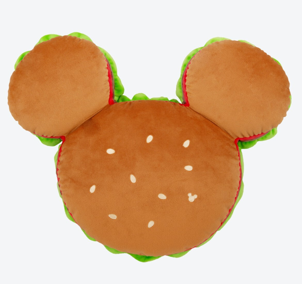 Japan Tokyo Disney Resort Cushion Mickey's Hamburger hood fluffy  New