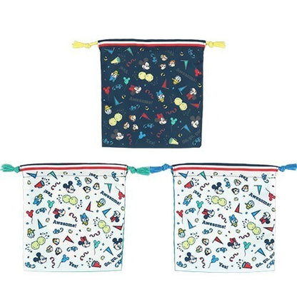 Japan Tokyo Disney Resort Drawstring Purse Set Cheer Together