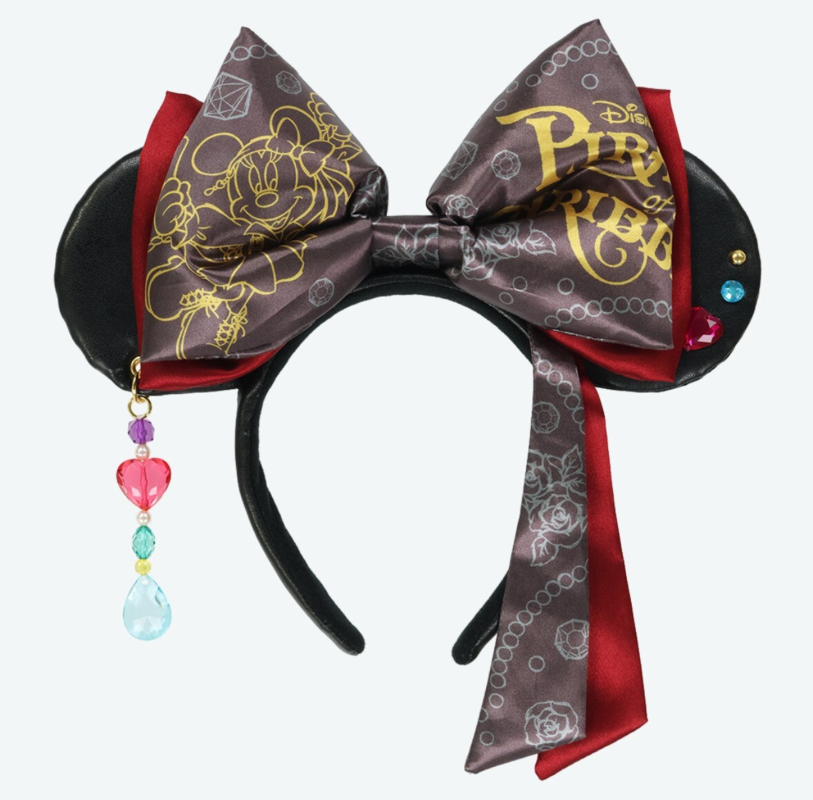 Japan Tokyo Disney Resort Pirates of the Caribbean Minnie Ears Headband Ribbon